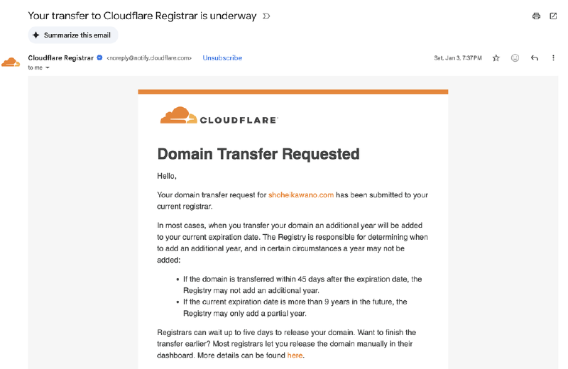 screenshot-cloudflare-email-transfer-requested